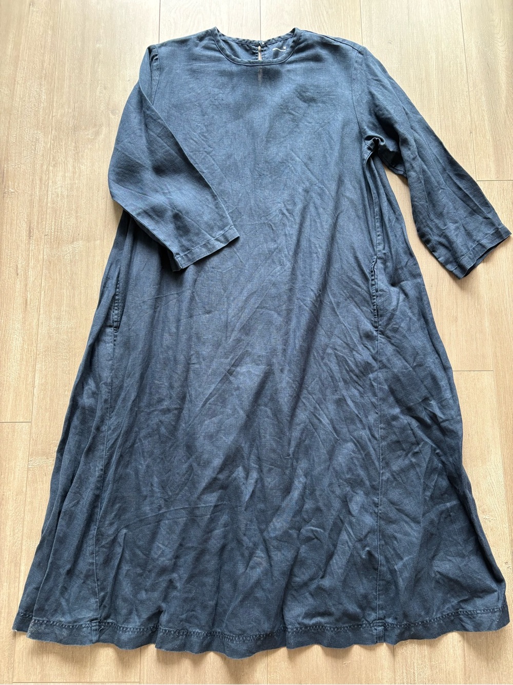 Uniqlo women’s Linen dress 3/4 sleeves